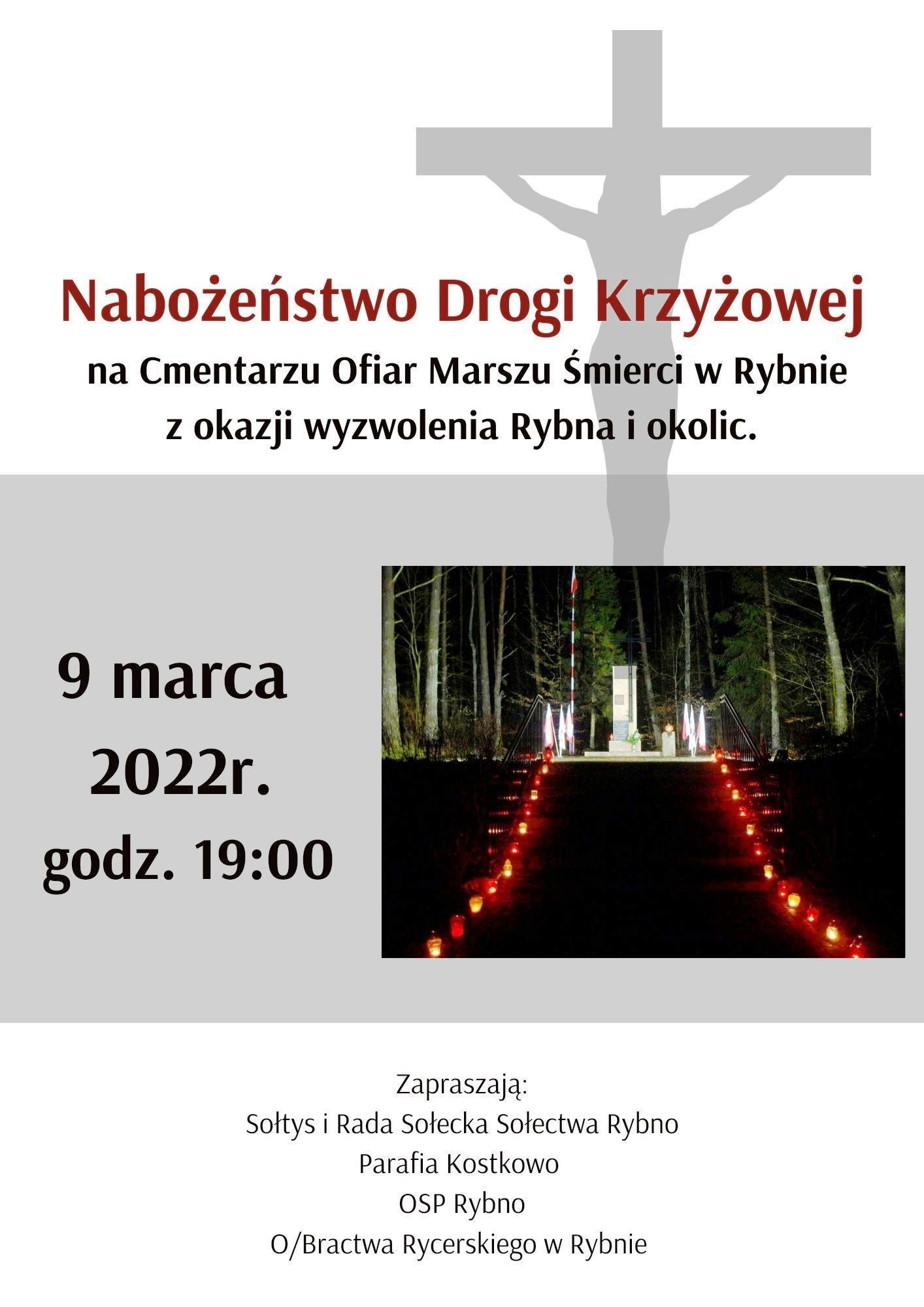 Nabożeństwo Drogi Krzyżowej z&nbsp;okazji wyzwolenia Rybna i&nbsp;okolic