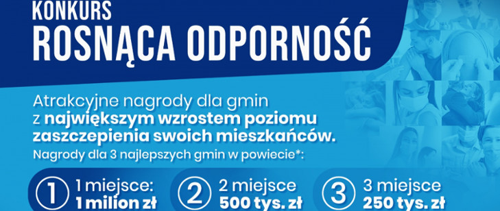 Milion złotych dla Gminy Gniewino - nagroda w konkursie „Rosnąca odporność” Baner Milion złotych dla Gminy Gniewino - nagroda w konkursie „Rosnąca odporność”