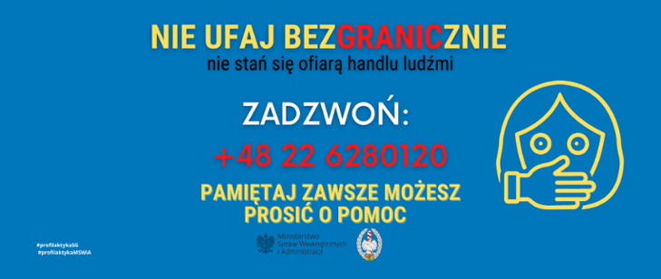 Aktualna sytuacja na granicy polsko-ukraińskiej daje możliwość uaktywnienia się różnego rodzaju grupom przestępczym dążącym do osiągnięcia szybkiego zysku poprzez wykorzystanie dramatycznego położenia osób uciekających przed agresją militarną i katastrofą humanitarną. Tło wojenne oraz przemieszczanie się dużych grup uchodźców wymaga szczególnego zwrócenia uwagi na problematykę przestępstw oraz przeciwdziałania postawom patologicznym czy niegodziwemu traktowaniu ludzi. W obliczu tych szczególnych zagrożeń należy skupić się przede wszystkim na grupie dzieci i kobiet mogących stosunkowo łatwo stać ofiarami przestępstwa handlu ludźmi. Aktualna sytuacja na granicy polsko-ukraińskiej daje możliwość uaktywnienia się różnego rodzaju grupom przestępczym dążącym do osiągnięcia szybkiego zysku poprzez wykorzystanie dramatycznego położenia osób uciekających przed agresją militarną i katastrofą humanitarną. Tło wojenne oraz przemieszczanie się dużych grup uchodźców wymaga szczególnego zwrócenia uwagi na problematykę przestępstw oraz przeciwdziałania postawom patologicznym czy niegodziwemu traktowaniu ludzi. W obliczu tych szczególnych zagrożeń należy skupić się przede wszystkim na grupie dzieci i kobiet mogących stosunkowo łatwo stać ofiarami przestępstwa handlu ludźmi.