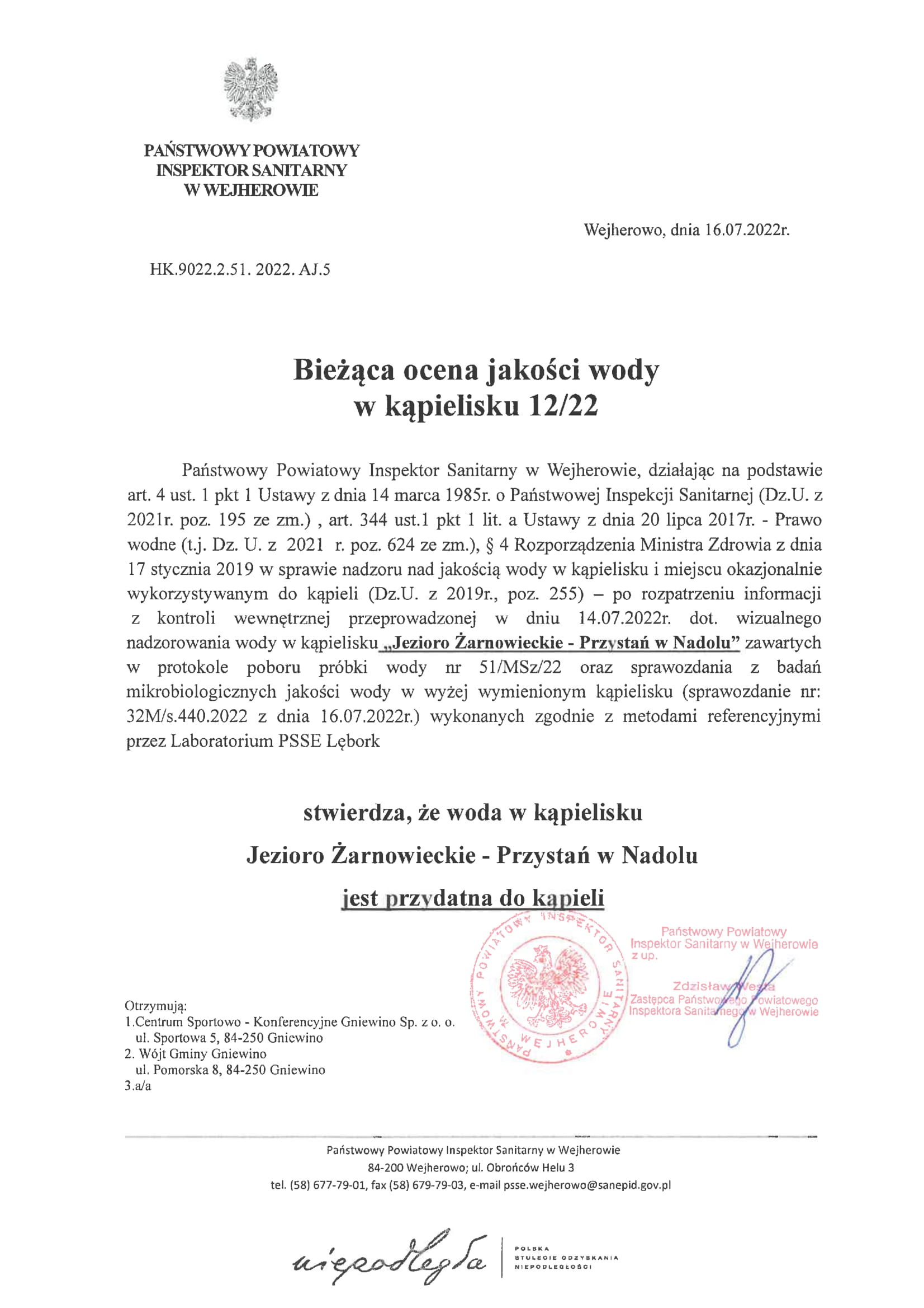 Kąpielisko w Nadolu ponownie otwarte