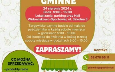 Zdjęcie do Nowe targowisko gminne w Gniewinie otwarte za kilka dni !