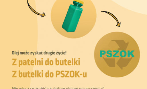 Zdjęcie do PSZOK w Gniewinie przyjmuje zużyty olej jadalny z gospodarstw domowych.