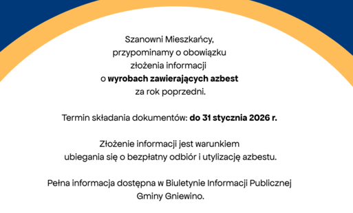 Zdjęcie do Obowiązek złożenia informacji o wyrobach zawierających azbest