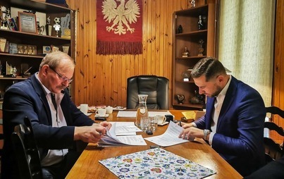 Zdjęcie do Budowa sieci wodociągowej i kanalizacji sanitarnej w Rybnie