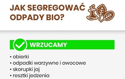 Zdjęcie do Nowy spos&oacute;b segregacji bioodpad&oacute;w