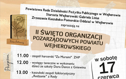 Zdjęcie do II Święto Organizacji Pozarządowych Powiatu Wejherowskiego