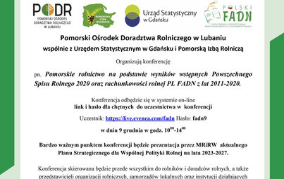 Zdjęcie do Konferencja o Pomorskim Rolnictwie