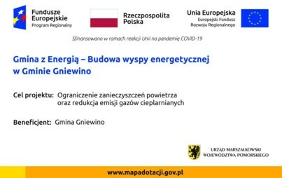 Zdjęcie do Gmina z Energią &ndash; budowa wyspy energetycznej w Gminie Gniewino