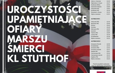 Zdjęcie do Uroczystości upamiętniające ofiary Marszu Śmierci KL Stutthof
