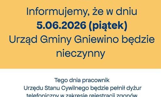 Zdjęcie do  Komunikat dla mieszkańc&oacute;w Gminy Gniewino